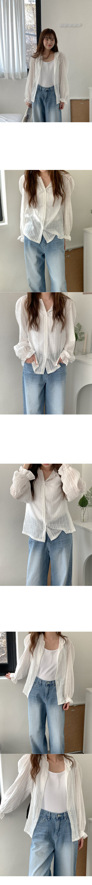 Lace hooded blouse