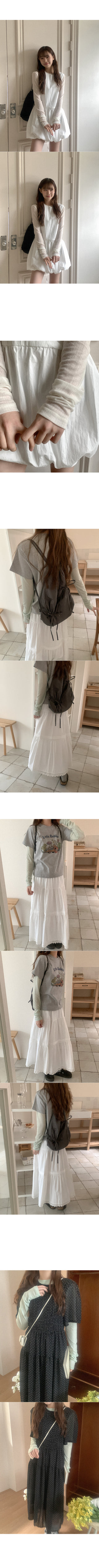 Tencel sheer long-sleeved T-shirt