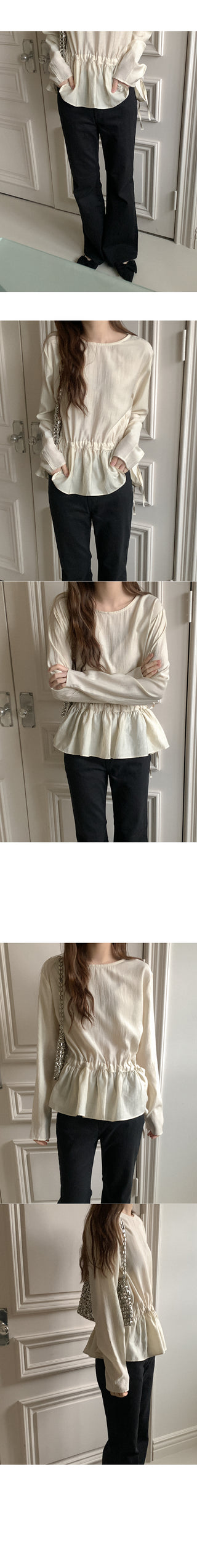 String Ribbon Blouse