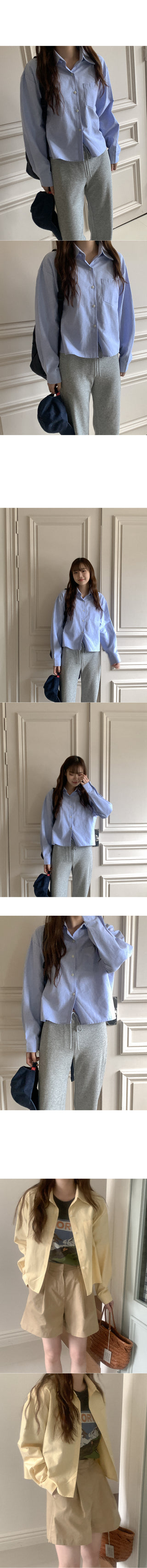Striped cotton shirt