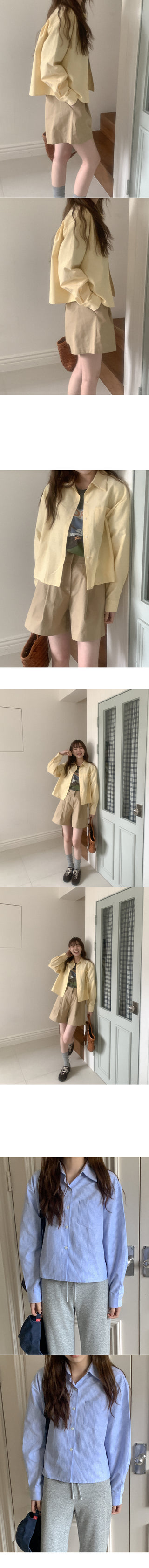 Striped cotton shirt