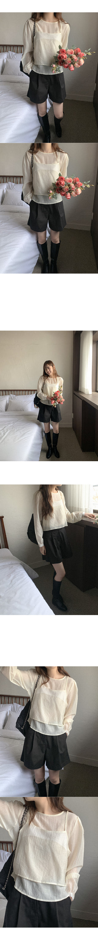 Bustier blouse set