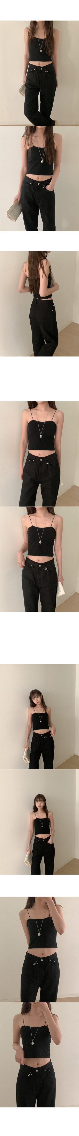 See-through knit bustier