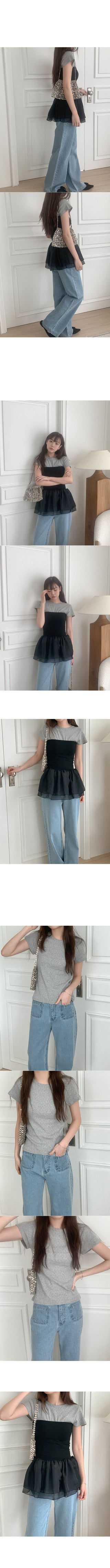 Frilled layered top