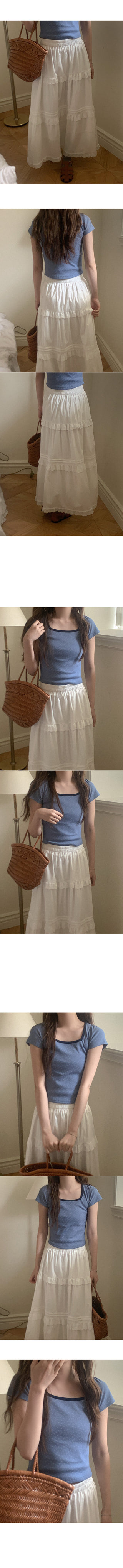 Flower Square Short-Sleeved T-Shirt