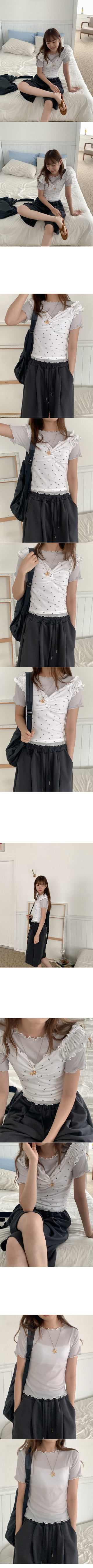 Flower Shirring Sleeveless