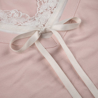 Spring lace knitted tops