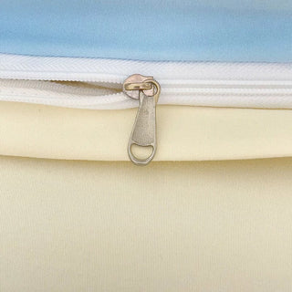 Light Blue Minimalist Bedding Set