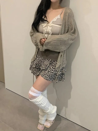 Sugar Angora Strap Cardigan