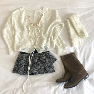 Sugar Angora Strap Cardigan