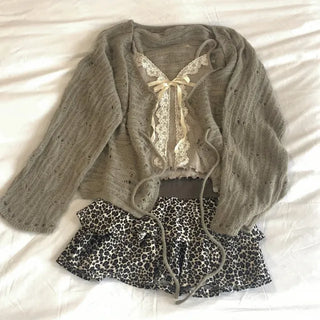 Sugar Angora Strap Cardigan