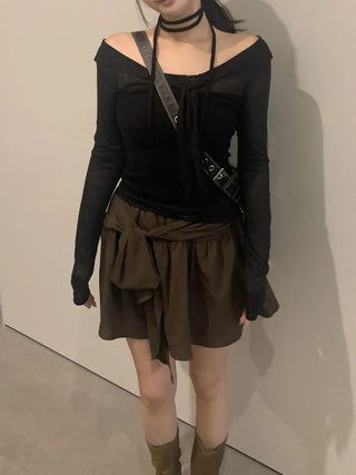 Mary Strap Knit Tube Top