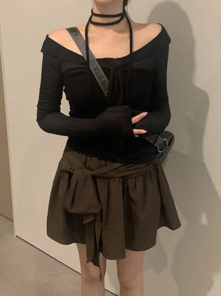 Mary Strap Knit Tube Top