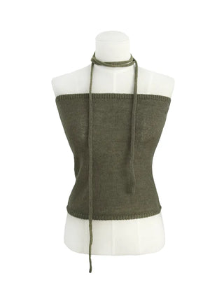 Mary Strap Knit Tube Top