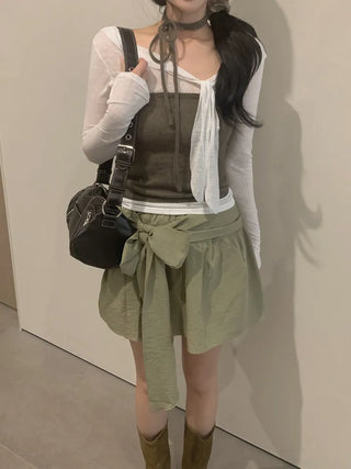 Mary Strap Knit Tube Top