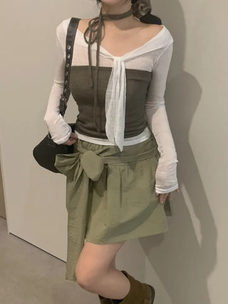 Mary Strap Knit Tube Top
