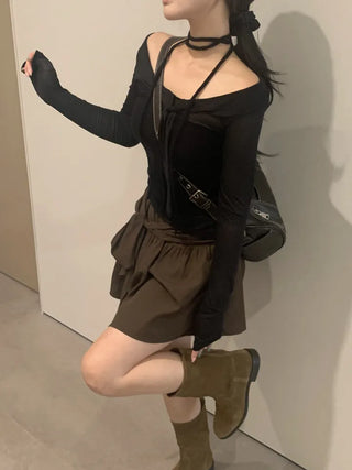 Mary Strap Knit Tube Top