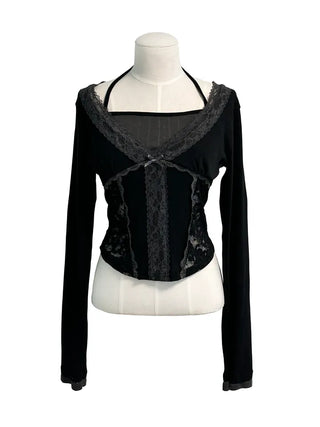 Lumi Lace Layered Gulim Long Sleeve T-shirt