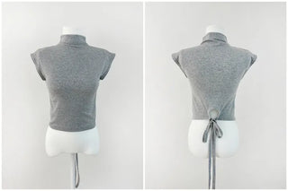 Peach-colored backstrap top