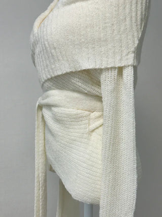 Faye Lace Top & Shawl Cardigan Set