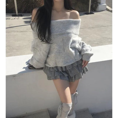 Off-Dia loose-fit thick knit