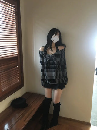 Baby Ribbon Dangara Long Knit