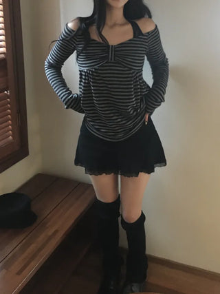 Baby Ribbon Dangara Long Knit