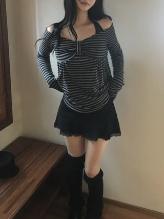 Baby Ribbon Dangara Long Knit