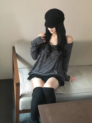 Baby Ribbon Dangara Long Knit