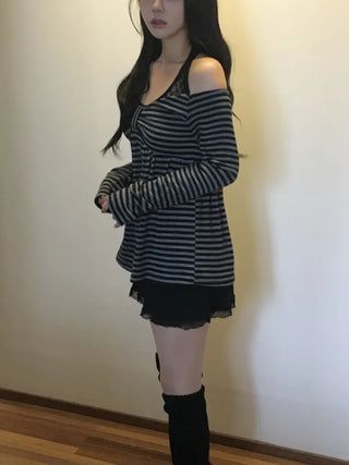 Baby Ribbon Dangara Long Knit