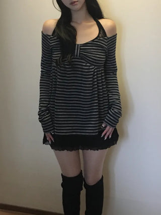 Baby Ribbon Dangara Long Knit