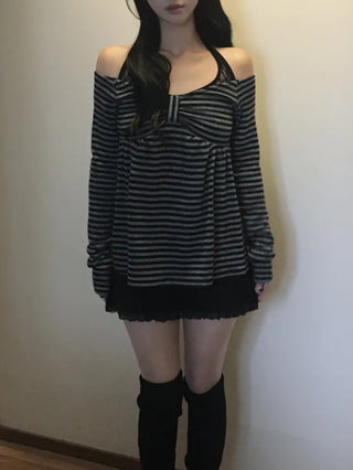 Baby Ribbon Dangara Long Knit