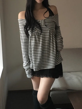 Baby Ribbon Dangara Long Knit
