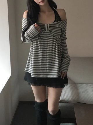 Baby Ribbon Dangara Long Knit