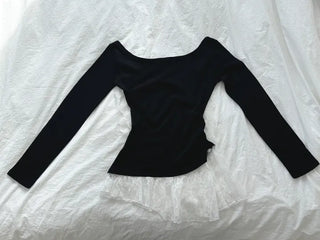 Hesty Lace Layered Long Sleeve T-shirt