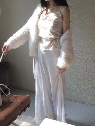Lace Strap Velvet Long Sleeveless
