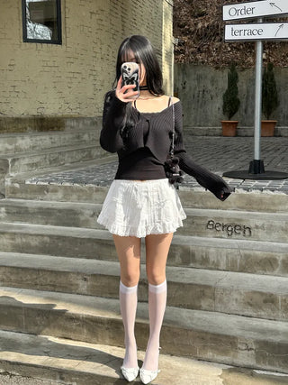 Rosie Crop Team Button Knit Cardigan
