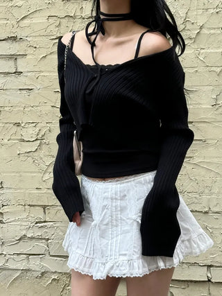 Pure Lace Choker Strap Gold Ginashi