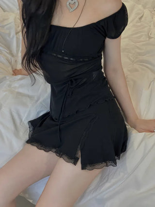 Angel Sheer Ribbon Blouse Top