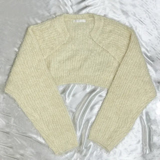 Latte Hairy Fur Bolero