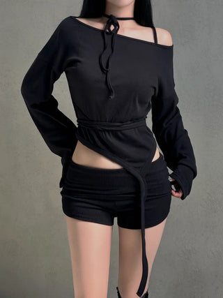 High fold golf shorts
