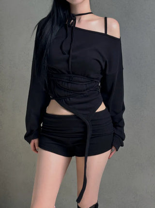 High fold golf shorts