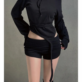High fold golf shorts