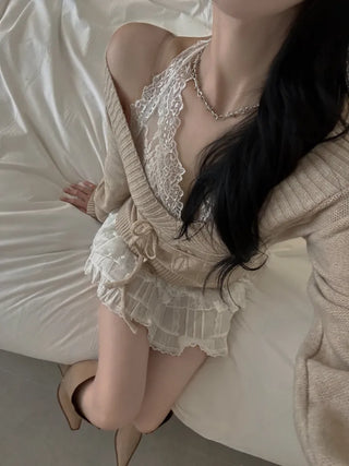 Layered Honey Layered Lace Halter Top