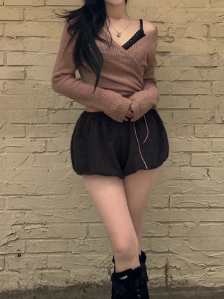 Hairy Pumpkin Shorts
