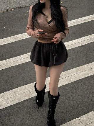 Hairy Pumpkin Shorts