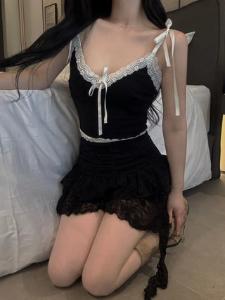 Vivi Ribbon Lace Golji Crop Nashi