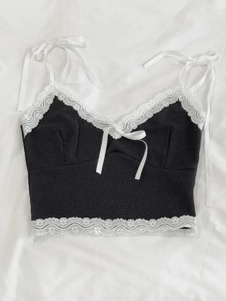 Vivi Ribbon Lace Golji Crop Nashi