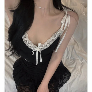 Vivi Ribbon Lace Golji Crop Nashi