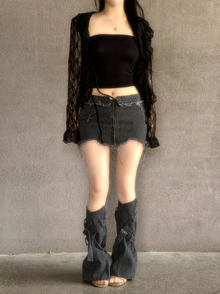 Blooming Lace Frill Cardigan